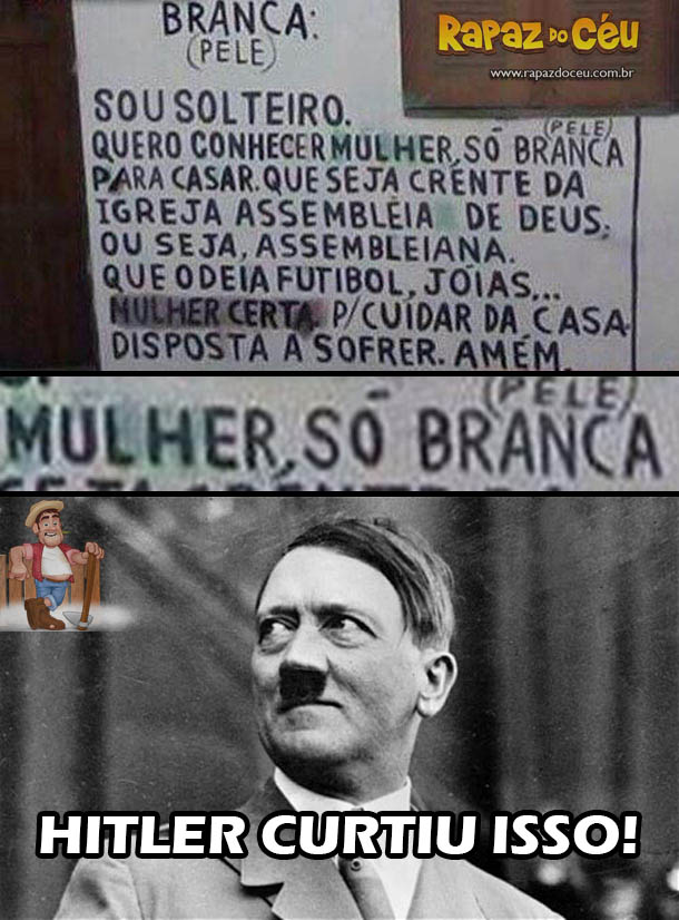 Procura-se uma esposa de cor branca